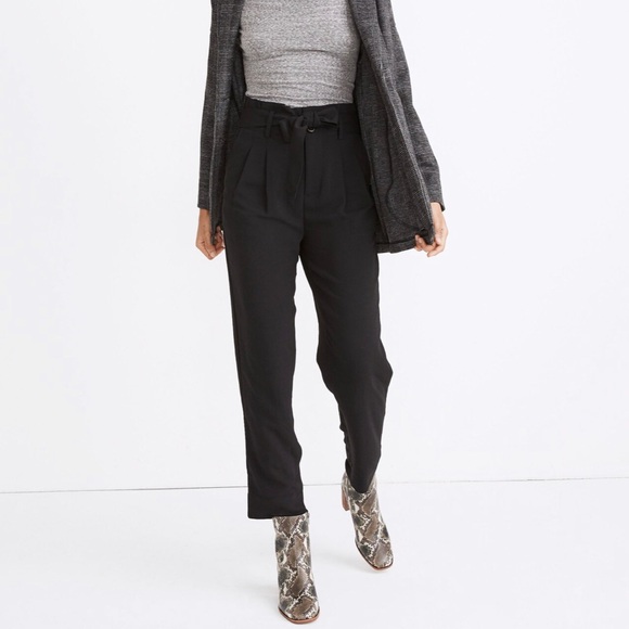 NWT Madewell Drapery Paperbag Pants - Picture 1 of 8